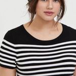 Torrid Black&White Stripe Sweater Shift Dress Sz.1 NWT Photo 2