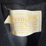 Pendleton Women’s Black Pure Virgin Wool Mid-Length Coat Size 8 Photo 9