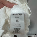 Dear John MELODIE TIERED RUFFLE DRESS PEARLED IVORY FLORAL EMBROIDEY XS 1307 Photo 9