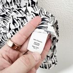 J.Crew [] Black White Giraffe Novelty Print Short Sleeve Round Neck Blouse Sz XL Photo 10