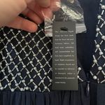 Adrianna Papell Anthropologie Bryce Navy Tulle Maxi Dress Gown Beaded Sz 0 NWT Photo 14