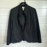 Chico's  Petite Novelty Trim Ponte Military Jacket 💙‎ Photo 2