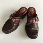 Clarks CORDOVAN Slip On Shoes Burgundy Leather Womens Size 7M Comfy 84631 Photo 1