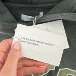 ANINE BING Sport Vincent NYC Hoodie Sweatshirt in Charcoal Green Photo 6