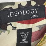 Ideology  Women’s Size 4P Silk Skirt Floral Tie Back High Low Petite Photo 8