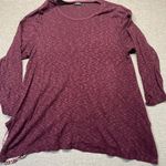 Max jeans Women's Top, 1X, Burgundy Photo 0