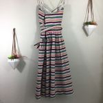 1901 NWT  colorful striped midi fit and flare dress Photo 4