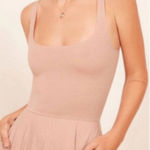 Reformation  rou knit pale pink‎ midi dress ballerina romantic vacation medium Photo 0