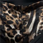 Chic Strapless Black and Animal Print Dress Photo 8