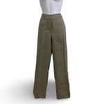 Vintage Carole Little Linen Pant Suit Green Size 8 Photo 2