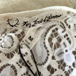 For Love & Lemons  Vivian White Lace Ruffle Long Sleeve Blouse, Size Medium Photo 4