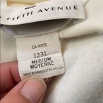 Saks 5th Avenue EUC Saks Fifth Avenue M cream super soft cardigan Photo 4