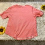 Chico's Size 3 Pink White Stripe Striped Ribbon Short Sleeve Comfy Cute Shirt Photo 5