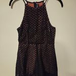 ASTR  Black Geometric Lace Chemise Photo 3