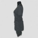 ZARA  Ribbed Bodycon Mini Dress Gray Short Sleeve Medium Photo 4