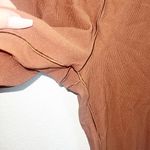 Aerie Real Me Waffle Knit Crossover Short Inseam 7/8 Brown Leggings Photo 3