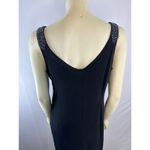 Carmen embellished black Gunmetal Beads Classic sleeveless dress size 10 Photo 8
