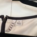 Elle  Black And White Stripe‎ Lemon Print Dress Size 8 Photo 8