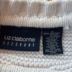 Liz Claiborne Vtg Sweater Short Sleeve Star Cotton Knit White Size Small Photo 5