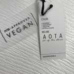 NWT AOTA Black Croc Embossed Vegan Leather Bucket Bag PETA Approved Photo 5