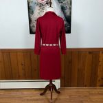 Darling Vintage 1970s NPC Fashions Butterfly Belt Dress! Red Size 14 Photo 5