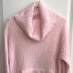 SOFTIES Pink Fuzzy Cozy Cowl Neck Long Sleeve Tunic Lounger Women Small/Medium Photo 2