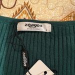 Zeagoo V Neck Sweaters Casual Puff Sleeve Pullover Sweater NWT women’s L Photo 4
