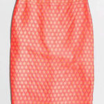 J.Crew  Coral Polka Dot Pencil Skirt Photo 0