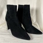 Betsey Johnson Gemma Black Suede Rhinestone Ankle Booties 10M Photo 1