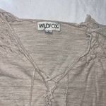 Wildfox  S Small‎ Knit Livia Long Sleeve Distressed Blouse Photo 4