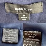 Miss Love Women’s Blue Double-Breasted Open Blazer Blue Size M Photo 9