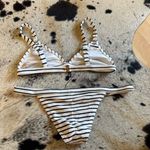 Lovers + Friends  Seeing Stripes Bikini Set Stripe Size M & L‎ Photo 3