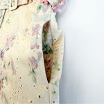 Anthropologie Solitaire X  Flora Eyelet Belted Button Front Shirt Dress Boho Photo 9