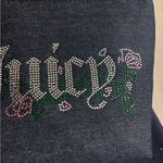 Juicy Couture  Denim  Cosmetic Bag with rhinestone Photo 4