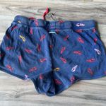 Jane & Bleecker  Blue and Red Athletic Shorts with Lobster Print Photo 1