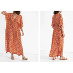 Anthropologie Rujuta MARIE CINCH KAFTAN  RED IKAT Dress size XS/S Photo 1