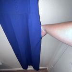 Madewell Smocked Button Front Crop Jump Suit Navy Blue Woman's Size 2 Photo 10