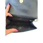 Milly  Hologram White Leather Studded Chain Crossbody Bag Photo 6