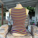 Rainbow striped sleeveless Photo 3