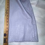 Naked Wardrobe  Croc Embossed High Waist Pants Lavender Wide‎ Leg Trousers Photo 7