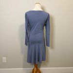 Anthropologie ‎ Daily Practice Blue Athletic Casual Long Sleeve Midi Dress Small Photo 2