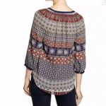 Daniel Rainn  (S) Wilcox Tie Neck Blouse - Stitch Fix 3/4 Sleeve Tassel Boho Top Photo 5