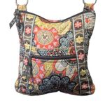 Vera Bradley  Disney Parks Quilted Crossbody Bag Mickey Floral Print Hipster Photo 0