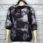 Organic Rags Sz XL Purple Cosmic Print 1/4 Zip Pullover Athletic Jacket w/ Hood Photo 0