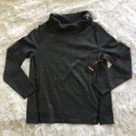 Rafaella  zip neck Cowl Pullover sweater in dark gray size Large Photo 1