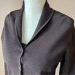 Eileen Fisher | Chocolate Brown Button Down Cardigan Sz M Photo 3