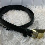 Liz Claiborne Vintage Green Crocodile Embossed Leather Belt Size Medium 1" wide Photo 0