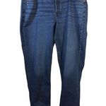 American Eagle Blue Stretch Tomgirl Button Fly Jeans Long Size 20 L Photo 0