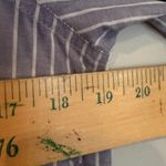 Xhilaration Striped Lace Button Up Shirt Womens M Blue White Boho Hippie Cowgirl Photo 5