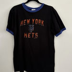 Majestic New York Mets Ringer Tee Size Medium Photo 0